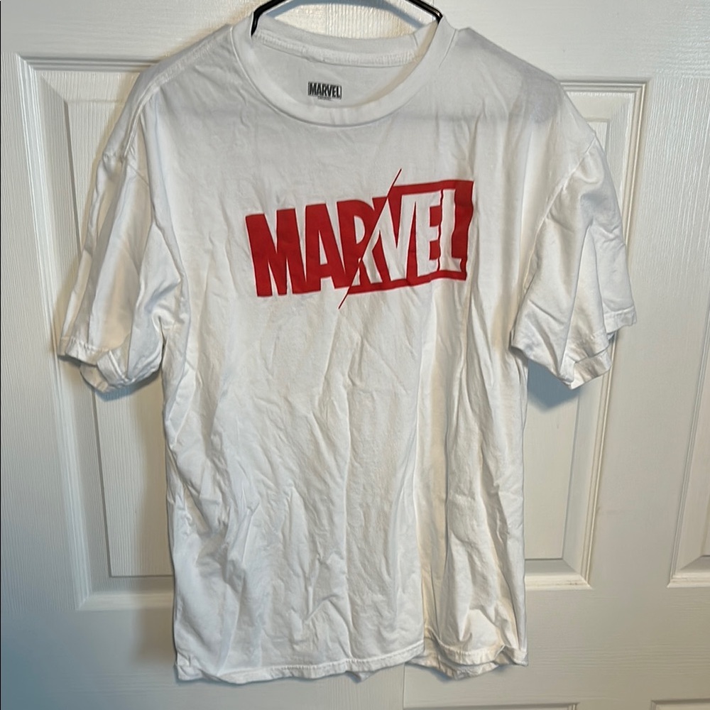 Marvel Red and White Graphic Tee